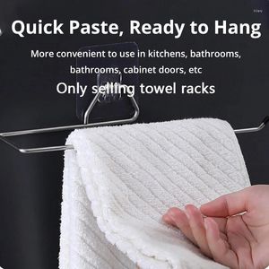 Kitchen Storage Roll Tissue Holder Fashionable Easy To Install Durable Convenient Multifunctional Stainless Steel No Punch Towel Rack Iron