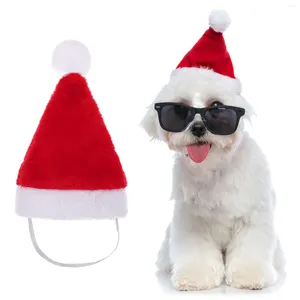 Köpek Giyim Kedi Şapkaları Pet Santa Noel Malzemeleri Aksesuarlar Mini Kostüm Evcil Hayvanlar Kediler Ayarlanabilir Kapaklar