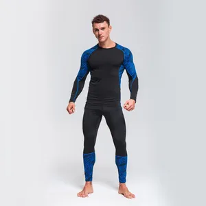 Herren-Thermounterwäsche, Herren-Kompressions-Sportbekleidung, lange Unterhose, Winter-Set, Laufbekleidung, Jogger, Schweiß und schnelles Trocknen