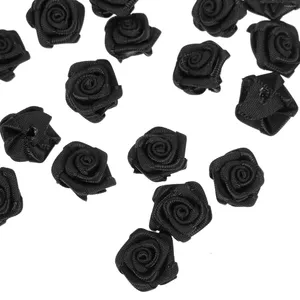 Decorative Flowers 50 Pcs Rose Mini Dried Artificial Roses For Decoration Hairpin Wholesale