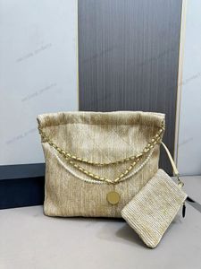 Moda palha trançada saco de axilas totes sacos clássicos camélia corrente acolchoada cruz corpo mulher luxo bolsa de ombro passear vime bolsa de tecido cosméticos bolsas bolsas