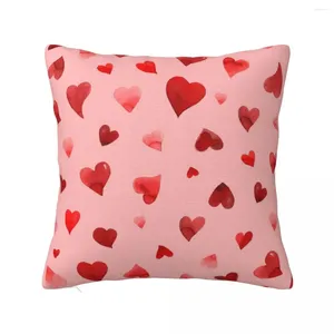 Подушка «Сердца ко Дню святого Валентина» — красные и розовые наволочки для кровати S Роскошный декор Декоративный чехол