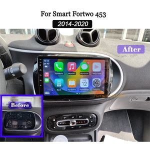 Android 13 Akıllı Fortwo için Autoradio 453 2014-2020 Araba Stereo Multimedya Oyuncu Kablosuz Carplay Android Otomatik Navigasyon GPS BT SWC FM RDS DSP WiFi Waze Car DVD