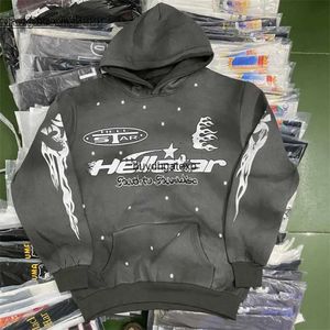 Hoodies CN36 Women's Sweatshirts Hellstar Hoodie High Street Printed Borsted Men's and Sports Overized