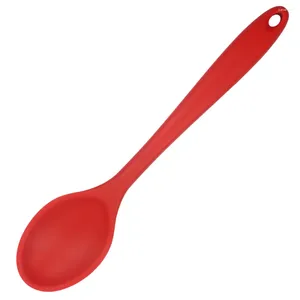 Cucchiai Cucchiaio in silicone da cucina Mestolo da portata Gel di silice Cottura da forno per pentole antiaderenti