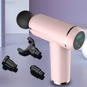 Massage Gun Full Body Massager Mukasi LCD Display Deep Muscle Relaxation Professional Fascia Slimming Neck Back Foot Ben Shoulder YQ240401