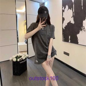 Brand summer women and men t shirt online shop Summer new Sanskrit cross patch printed short sleeved Tshirt for womens loose couple t Have Real Logo KWUJ