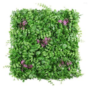 I fiori decorativi aggiungono un tocco naturale alla tua casa con erba verde artificiale pianta da prato quadrata in plastica durevole e pratica 50x50 cm