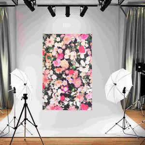 Tapisserier Tapestry Hanging Decor Roses Home Use Wall Valance Decorative Polyester Printed Mönster Dossal Girl Badrum Dekorationer