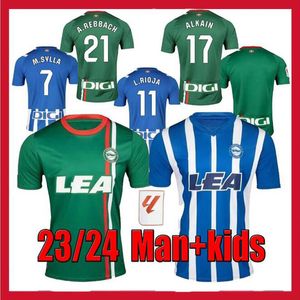 2024 Deportivo Alaves Soccer Jerseys Joselu Alaves Camisetas de Futbol 23 24 Edgar L.Rioja Wakaso Pere Pons Laguardia Lucas Football Shirt Men Uniforms Kids Kits Kits