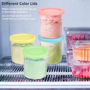 Schalen 1Set Lagerung Gefrierschrank Ersatzzubehör für Ninja NC299AM C300S NC301 Serie Eismaschinen Sorbet Gelato Container