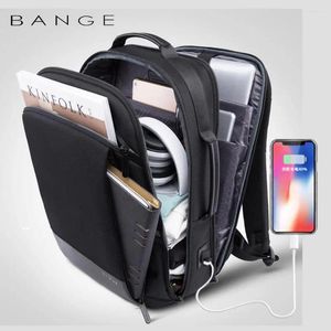 Backpack Wochenend -Reisegeschäft 15,6 Zoll Laptop Männer Frauen Büro Arbeitstasche USB -Ladung Unisex Black