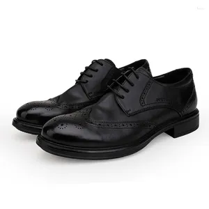 Casual Schuhe Lace-Up Business Männer Dicken Boden Mode Hohe Qualität Echtes Leder Kleid Sommer Oxfords Frühling