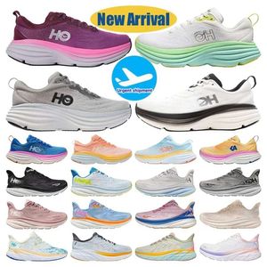 2024 Hokka One Bondi 8 Running Shoes Womens Platform Sneakers Hokah Shoes Clifton 9 Men Blakc White Harbor Mens Women Trainers Runnners 36-45