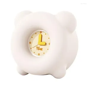 Night Lights Alarm Clock Light Silicone Pat Lamp Portable For Home Decoration Multifunctional