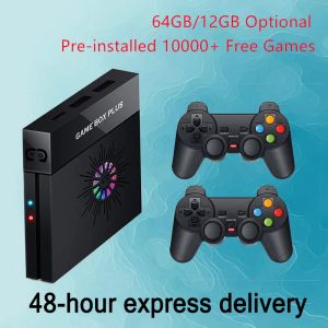 Konsole 10000 Darmowe gry x6 Magic Box Super Game Box Plus 4K TV Konsola gier wideo 64 GB 128 GB dla PSP/PS1/MAME z bezprzewodowymi 2 gamepadami