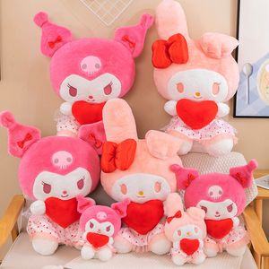 Peluche Melody super carino coccole Kulomi personaggio dei cartoni animati decorazione testiera ragazza cuore