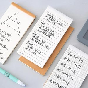 Dålig Kraft Paper Planner Notepad Memo Pad Portable Notebook To-Do List Retro Pocket Foded Blank Grid