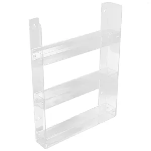 Dekorativa plattor Nursery Book Shelf Wall Mounted Smoke Rack Pamflet Display Stand Acrylic Case