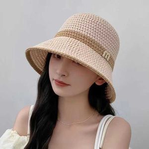 Spring and summer womens sun hats knitted sun hats beach hats versatile fisherman hats sun hats small face large brims