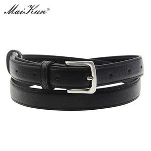 Bälten Maikun Womens Tight Fitting Belt Solid Color Buckle Simple Size Business Belt Q240401