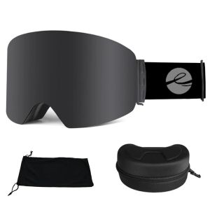 Goggles Locle OTG Ski Goggle Erkekler İçin Snowboard Maskesi Kadın Kayak Gözü Antifog Silindirik UV400 Motosiklet Karayolu Gözlükleri Yetişkin