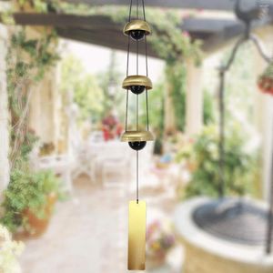 Decorative Figurines Copper Wind Chimes Temple Chime With 3 Bells For Home Yard Outdoor Decoration