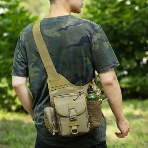 Väskor Taktiska militär Slingväskor Army Airsoft Molle Combat Camo Ryggsäckar Sport Jakt Vandring Camping Outdoor Crossbody Bag Pack