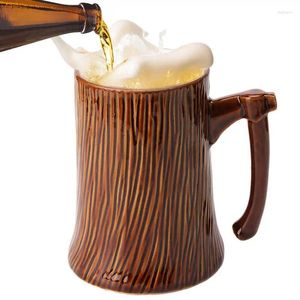 Tassen Baumstumpf Tasse Holzfass Bier Tragbare Kaffee Trinken Mit Griff Bar Party Drink Werkzeug Küche Zubehör