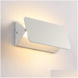 Wandleuchte, modernes Licht, LED-Innenbereich, verstellbar, für Schlafzimmer, Wohnzimmer, Treppenspiegel, AC85-265V, Drop-Lieferung, Hausgarten, Hotel, Su Dh7Zw