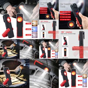 2024 bildetaljer verktyg USB ficklampa inspektion ljus färg finish lampa skanning virvel magnetisk grepp auto reparation arbetande lampor