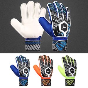 Professionell Premier Football Mearceing Handskar Naturlig förtjockad Latex Finger Protection Soccer Goalie 240318