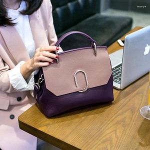 Cordão moda concha saco simples bolsa feminina couro ombro mensageiro