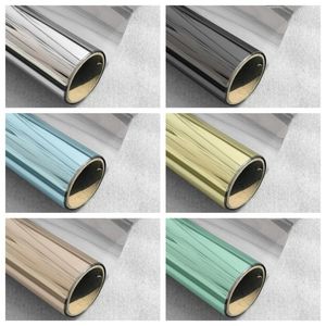 Vetrofanie Largo 70/80/90 cm Specchio Protezione Solare Tinta Sole Blocca Calore Pellicole Solari in Rotolo Argento