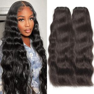 Wigs 32 34 Inch Human Hair Bundles Brazilian Hair Weave Bundles Natural Straight Human Hair Bundles 30 Inch Bundles Hair Extensions