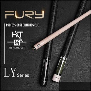 Billiard Cues Fury Ly Series Playing Pool Cue Stick 125Mm Tip Maple Shaft Center Joint Taco De Billar Linen Wrap Fashionable Decal 240 Otvpk