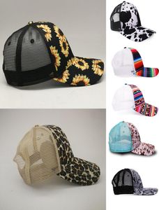 Snake Baseball Hat Cow Print Leopard Caps Serape Mesh Cap Fashion Striped cactus Hats Outdoor Sunhat M26859966478