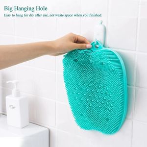 Bath Mats Foot Massager Care Shower Cleaner Massage Scrubber Wash Brush Home Bathroom Tools Remove Dead Skin