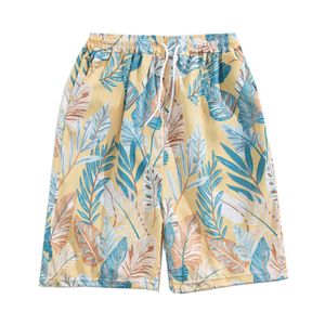 Summer Beach Pants Mens Trendy Brand Dried fitting Swimming Pants Couples Beach and Beach Flower Shorts