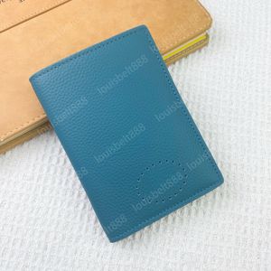 2024 Moda clássica marca francesa Designer carteira de passaporte de couro de alta qualidade Luxo Homens Mulheres Carteira de cartão porta-passaporte 4 slots para cartão 1 slot para passaporte 10 cores