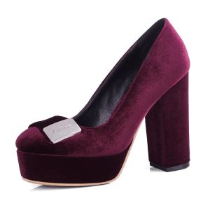 Buty Spring Velvet Platforme Wysokie obcasy buty buty moda moda seksowna niebieska czerwona damska obcaso