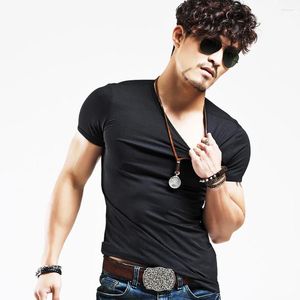 Men's T Shirts HX Solid Colors Mens T-shirts Summer Thin Short Sleeve Tees Harajuku Casual Tops Men Clothing S-5XL Drop