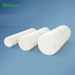 PURENLATEX Memory Foam Long Pillow Neck Cervical Support Cylindrical Pillow för att skydda ländryggen för att förbättra sömn 240329