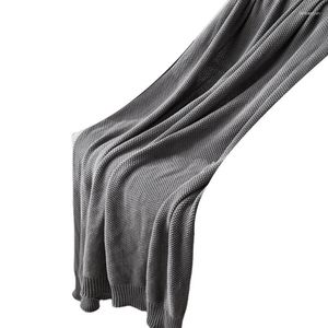 Blankets Lightweight Blanket TV Adult Cotton Thread For Sofa Couch Bed Baby Nursery Grey