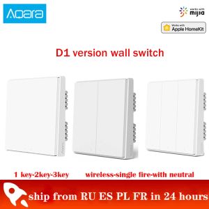 Control Wall Switch ZigBee Aqara Wireless Switch Key Smart home Zero Line Fire Wire Light Switch Remote Control For Mijia Homekit