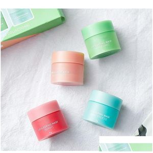 Lip Balm Marca Coreana Cuidados Especiais 8G Slee Máscara 4 Pçs / Set Perfumado Nutritivo Hidratante Lábios Cuidados Creme Gota Entrega Saúde Beleza Dh1Vy
