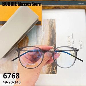 Sunglasses Frames Handmade Denmark Brand Design 6768 Ultralight Glasses Frame Men Women Myopia Prescription Round Eyeglasses Oculos Eyewear