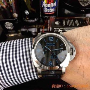 Projektant wysokiej jakości zegarek Sapphire Glass 47 mm 16 mm Pierwszy warstwowy pasek krowi z klamrą w pełni automatyczny mechaniczny luksusowy zegarek Geho