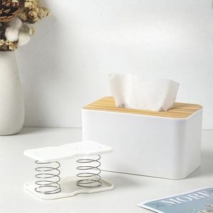 Drawer Bottom Storage Box Daily Paper Towel Box Spring Holder Tissue Box Spring Support Durable Presents for Living Room Kitchen