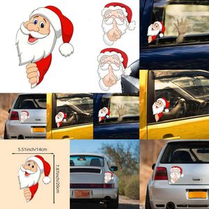 2024 Christmas For Sticker Automotive Decor Stickers Funny Santa Claus Decal Car Window